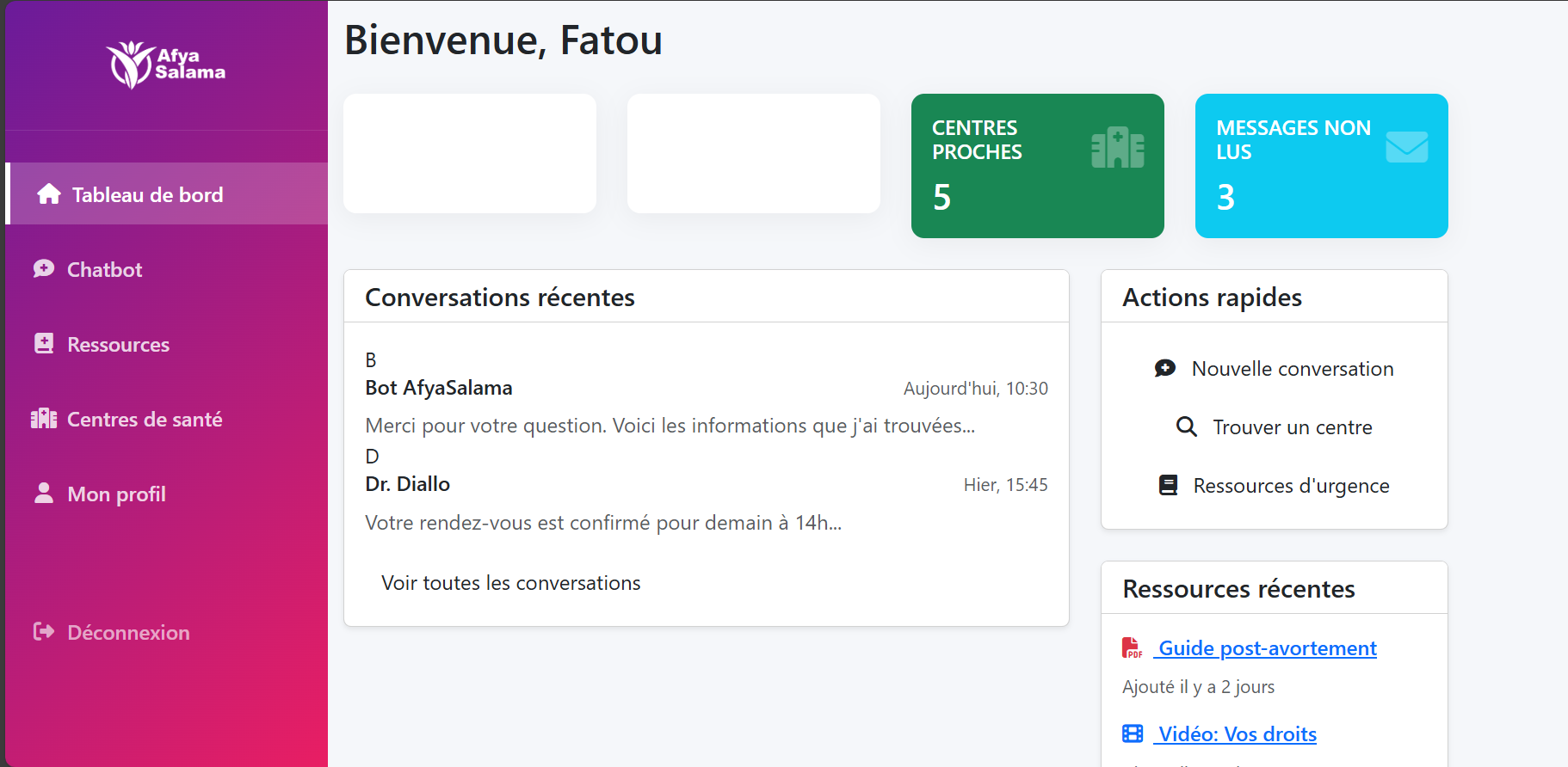 Afia Salama Screenshot